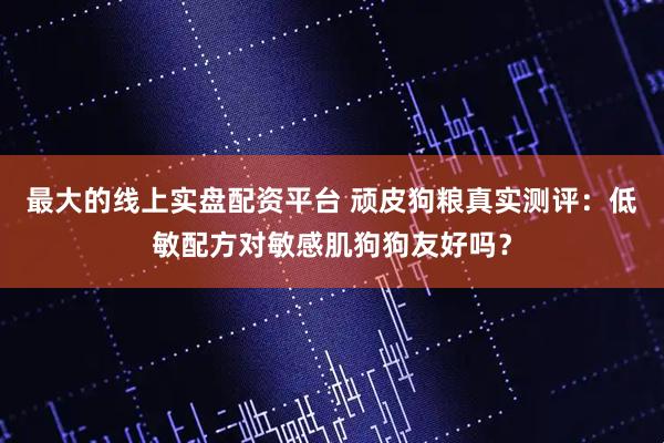 最大的线上实盘配资平台 顽皮狗粮真实测评：低敏配方对敏感肌狗狗友好吗？